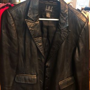 Leather coat